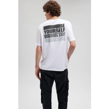 Mavi M0612111-620 Beyaz Loose Be Yourself Erkek T-shirt