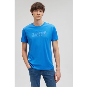 Mavi M065781-81347 Gök Mavi Slim Mavi Logo Erkek T-shirt