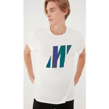 Mavi M066255-30701 Kırık Beyaz Erkek T-Shirt