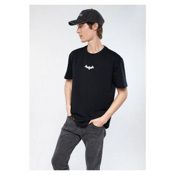 Mavi M066878-900 Batman Bisiklet Yaka Loose Fit Baskılı Siyah Erkek T-shirt