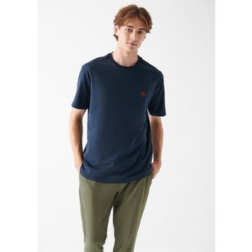 Mavi M067074-33207 Bisiklet Yaka Loose Fit Düz Lacivert Erkek T-Shirt