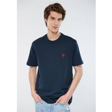 Mavi M067074-33207 Bisiklet Yaka Loose Fit Düz Lacivert Erkek T-Shirt