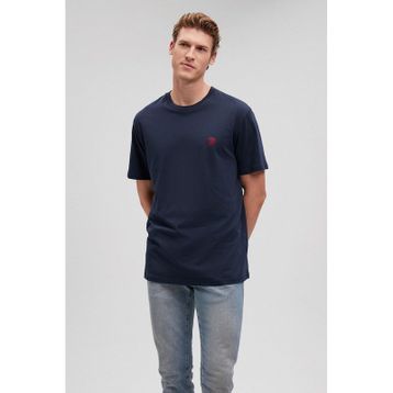 Mavi M067074-33207 Bisiklet Yaka Loose Fit Düz Lacivert Erkek T-Shirt