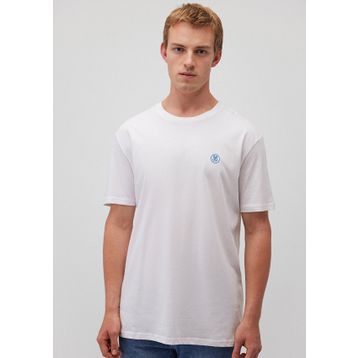Mavi M067074-620 Bisiklet Yaka Loose Fit Düz Beyaz Erkek T-Shirt