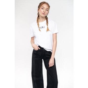 Mavi M1611594-620 Beyaz Kadın T-shirt