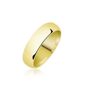 Mavio 5 mm Düz Bombeli Gold Gümüş Alyans