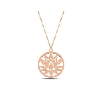 Mavio Gümüş Lotus Çiçeği Kolye