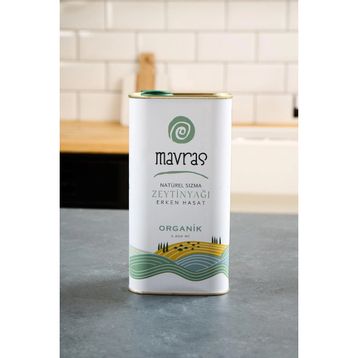 Mavras 1 lt Organik Erken Hasat Natürel Sızma Zeytinyağı