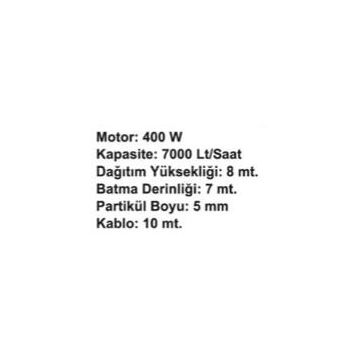 Max Extra QSB-JH-400 Dalgıç Pompası
