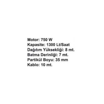 Max Extra QSB-JH-750 B Dalgıç Pompası