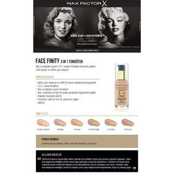 Max Factor 76 Warm Golden Facefinity 3'ü 1 Arada Kalıcı Fondöten