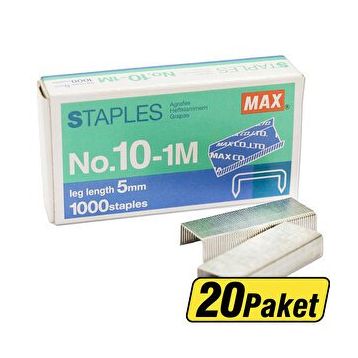 MAX No 10 Beyaz 20'li Zımba Teli