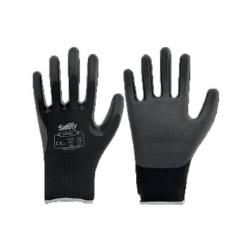 Max Safety NIT-200-9 No:9 Nitril Polyester Eldiven