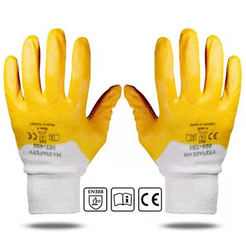 Max Safety NIT-400 Nitril Kaplama Sanayi İş Usta Eldiveni