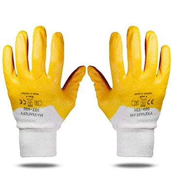 Max Safety NIT-400 Nitril Kaplama Sanayi İş Usta Eldiveni