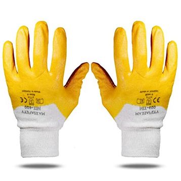 Max Safety NIT-400 Nitril Kaplama Sanayi İş Usta Eldiveni
