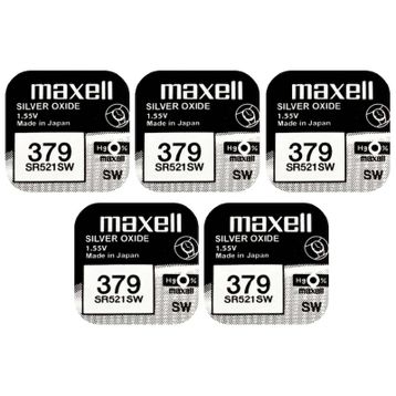 Maxell 379 SR521SW 5'li Saat Pili