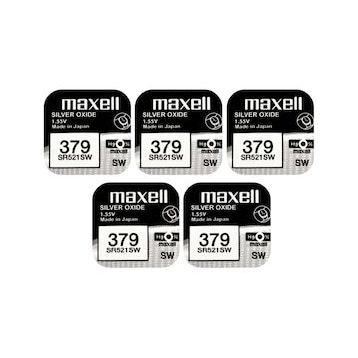 Maxell 379 SR521SW 5'li Saat Pili