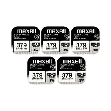 Maxell 379 SR521SW 5'li Saat Pili