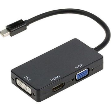 Maxgo 2106 Mini Thunderbolt Displayport To Hdmi Dvi Vga Kablo Çevirici Dönüştürücü