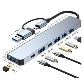 Maxgo 3011 7 in 1 USB Hub