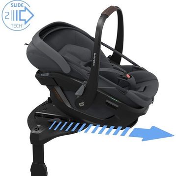 Maxi-Cosi Coral Slide Pro Isofix Bazalı 360 Dönebilen Tam Yatabilen 0-13 Kg Graphite Ana Kucağı Oto Koltuğu