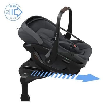 Maxi-Cosi Coral Slide Pro Isofix Bazalı 360 Dönebilen Tam Yatabilen 0-13 Kg Graphite Ana Kucağı Oto Koltuğu
