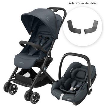 Maxi-Cosi Lara 2-CabrioFix I-Size Ultra Kompakt Kabin Boy Seyahat Sistem Essential Graphite Bebek Arabası