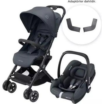 Maxi-Cosi Lara 2-CabrioFix I-Size Ultra Kompakt Kabin Boy Seyahat Sistem Essential Graphite Bebek Arabası