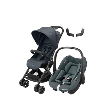 Maxi-Cosi Lara2-Pebble S Tek Elle Katlanabilen Ultra Kompakt Seyahat Sistem Graphite Bebek Arabası