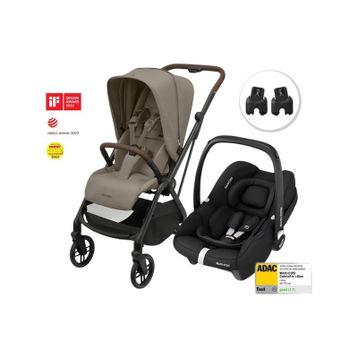Maxi-Cosi Leona 2 Cabriofix I-Size Seyahat Sistem Truffle Black Bebek Arabası
