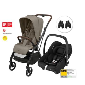 Maxi-Cosi Leona 2 Cabriofix I-Size Seyahat Sistem Truffle Black Bebek Arabası