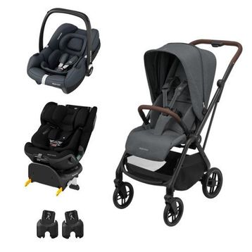 Maxi-Cosi Leona2 Graphite Seyahat Sistem Bebek Arabası + Emerald 360 Pro Oto Koltuğu