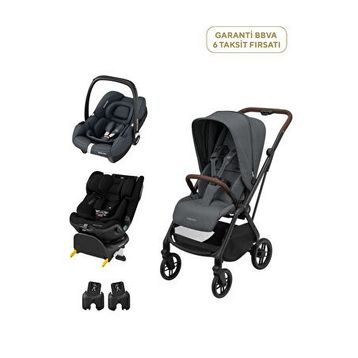 Maxi-Cosi Leona2 Graphite Seyahat Sistem Bebek Arabası + Emerald 360 Pro Oto Koltuğu