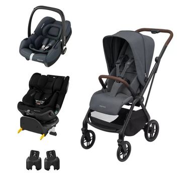 Maxi-Cosi Leona2 Graphite Seyahat Sistem Bebek Arabası + Emerald 360 Pro Oto Koltuğu