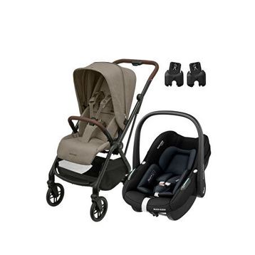 Maxi-Cosi Leona2 Pebble S Seyahat Sistem Truffle Black Bebek Arabası