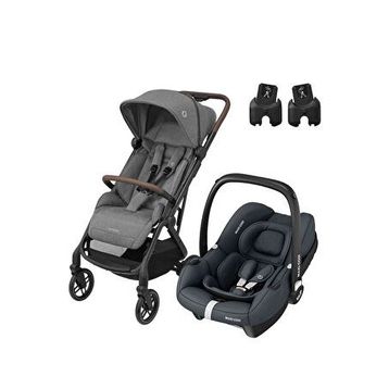 Maxi-Cosi Soho Cabriofix I-Size Ana Kucaklı Ultra Kompakt Seyahat Sistem Grey-Graphite Bebek Arabası