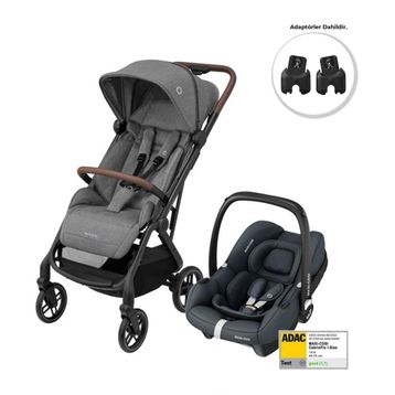 Maxi-Cosi Soho Cabriofix I-Size Ana Kucaklı Ultra Kompakt Seyahat Sistem Grey-Graphite Bebek Arabası