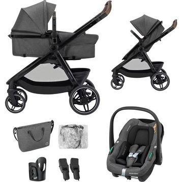 Maxi-Cosi Zelia S Trio 2 Cabriofix I-size Ana Kucaklı 3'ü 1 Arada Seyahat Sistem Dark Grey Bebek Arabası