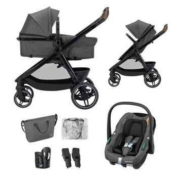 Maxi-Cosi Zelia S Trio 2 Cabriofix I-size Ana Kucaklı 3'ü 1 Arada Seyahat Sistem Dark Grey Bebek Arabası