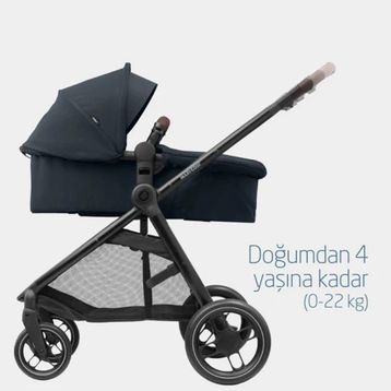 Maxi-Cosi Zelia3 Cabriofix Çift Yönlü Seyahat Sistem Essential Graphite Bebek Arabası