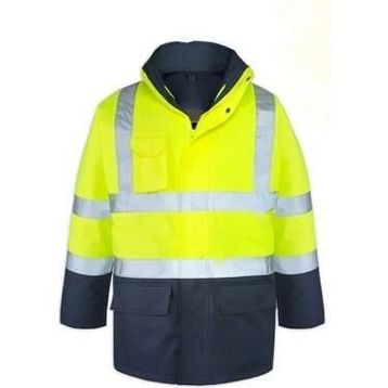 Maxsafety 5+1 Sari Lacivert Oxford Parka