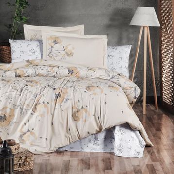 Maxstyle 100x120 cm Luna Poplin Double Saten Nevresim Takımı