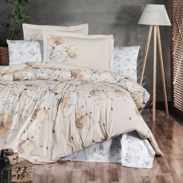Maxstyle 100x120 cm Luna Poplin Double Saten Nevresim Takımı