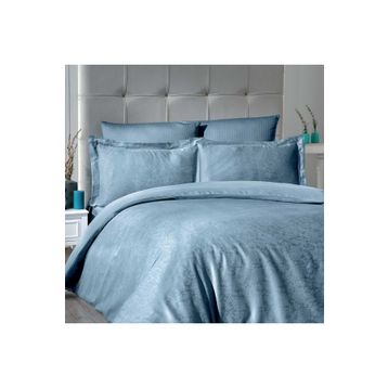 Maxstyle 160x220 cm Jakarlı Reyka Petrol Double Nevresim Takımı