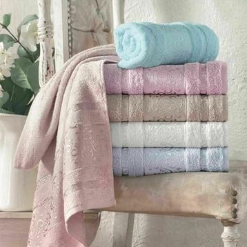 Maxstyle Crystal Bamboo 70x140 cm Petrol Havlu