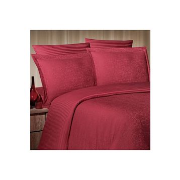 Maxstyle Jakarlı Reyka Bordo Double Nevresim Takımı