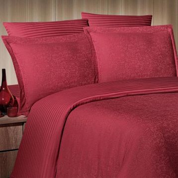 Maxstyle Jakarlı Reyka Bordo Double Nevresim Takımı