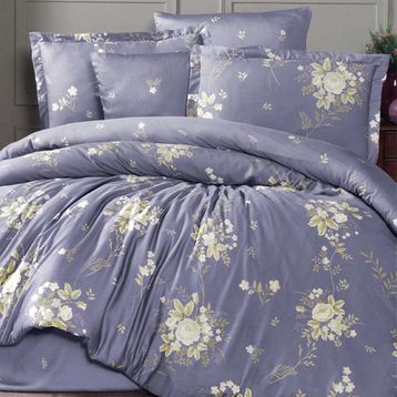 Maxstyle Lyocell İpek Violet Çift Kişilik Nevresim Takımı