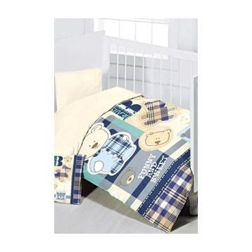 Maxstyle Sweet Bear 120 x 180 cm Renkli Bebek Nevresim Takimi